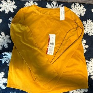 Long sleeve yellow top